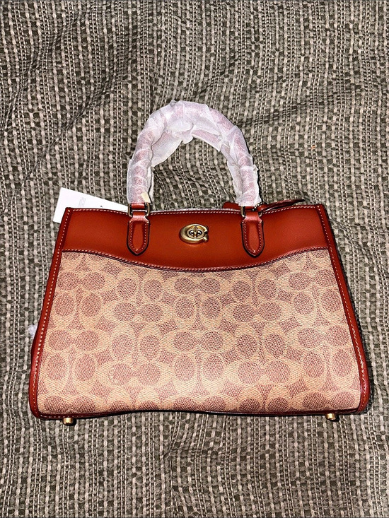 Coach Handbags - Coach Brooke Carryall Signature Canvas Leather Brown Medium Handbag New with Tag